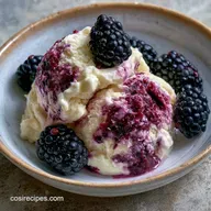 Blackberry Vanilla Ice Cream: No-Churn