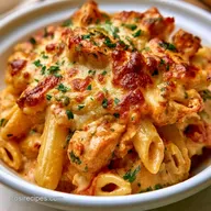 Cheesy Chicken Pasta Bake in 50 Minutes