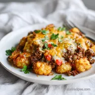Tater Tot Casserole in 40 Minutes with Hearty Ground Beef