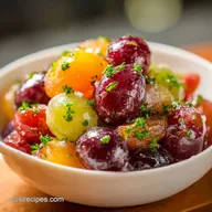 Grape Salad Recipe with Cream Cheese and Toasted Pecans