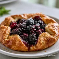 Fresh Blackberry Galette: Flaky Crust