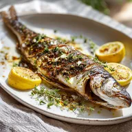 Grilled Whole Branzino with Lemon