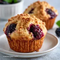 Lemon Blackberry Muffins in 37 Minutes