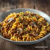 Savory Ground Beef Stroganoff: Creamy