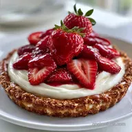 Creamy Strawberry Salad Pretzel