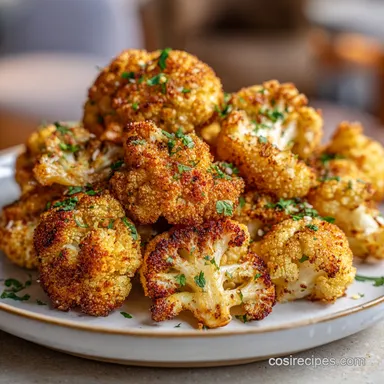 Air Fryer Roasted Cauliflower in 20 Minutes