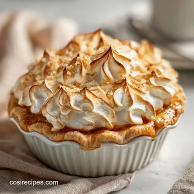 Amish Peanut Butter Cream Pie 2 for 8 Servings Recipe Card