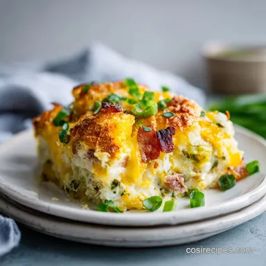 Amish Sunday Savior Casserole with Ground Beef Recipe Card