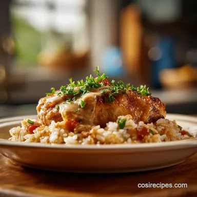 Angel Chicken Rice Casserole: 50 Minute Creamy Baked Dinner