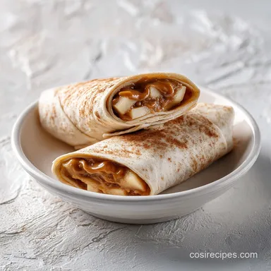Apple Pie Tortilla Wrap with Brown Sugar Butter and Cinnamon in 20 Minutes