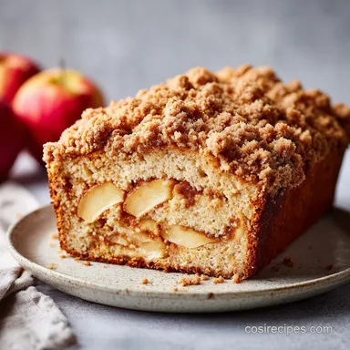 Apple Streusel Bread for 10 Servings Recipe Card