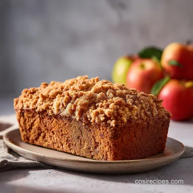 Apple Streusel Bread for 10 Servings