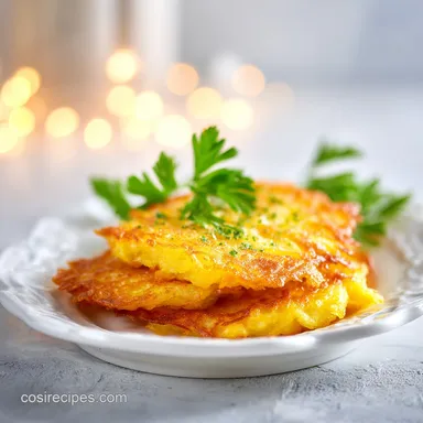 Authentic German Potato Pancakes for 4 Servings Recipe Card