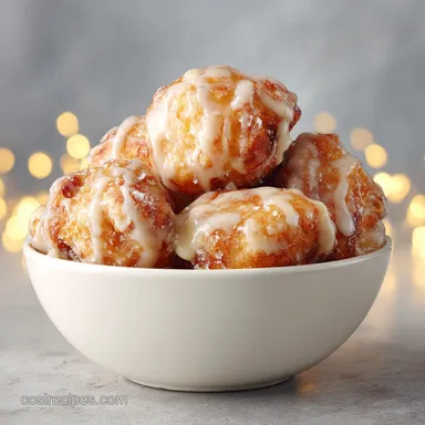 Baked Apple Fritters with Vanilla Glaze in 35 Min