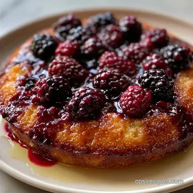 Baked Blackberry Pudding for 10 Servings