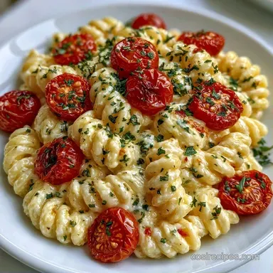 Baked Boursin and Tomato Pasta: 30 Min Recipe Card