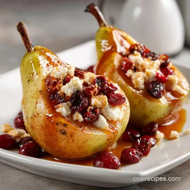 Baked Pear with Feta and Honey in 30 Minutes Recipe Card