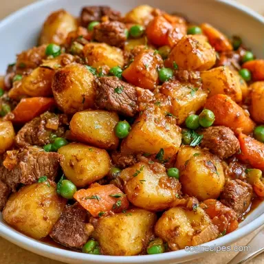 Beef Potato Skillet for 4 Servings Recipe Card