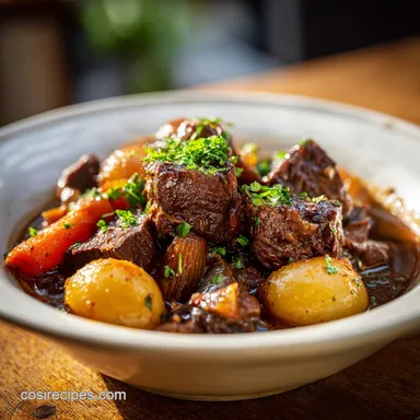 Authentic Belgian Beef Stew: Slow Cooked Recipe Card