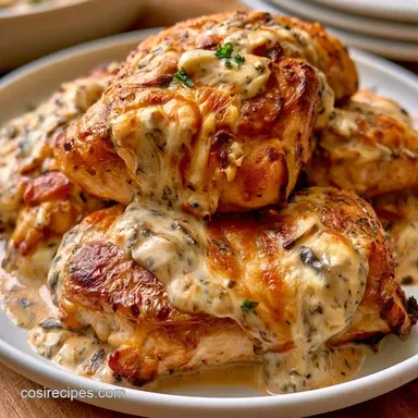 Black Garlic Boursin Chicken in 30 Min Recipe Card