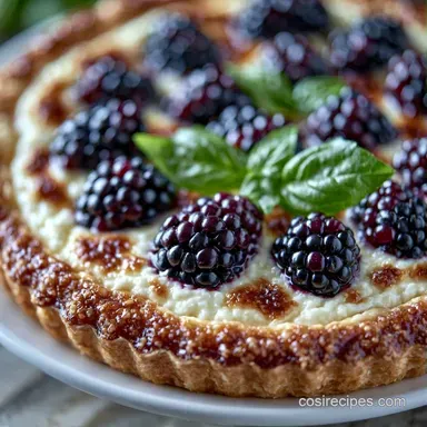Blackberry Basil Pizza with Ricotta Recipe Card