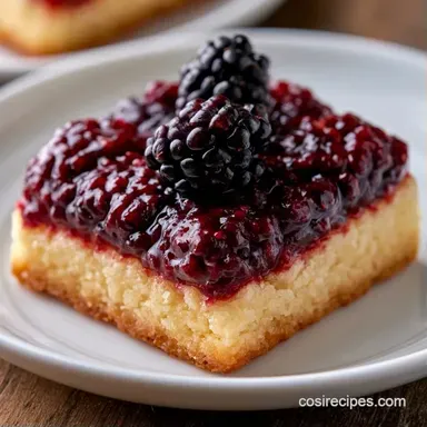 Blackberry Pie Bars: Buttery Crust Recipe Card