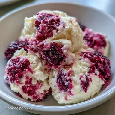 Creamy Blackberry Swirl Ice Cream