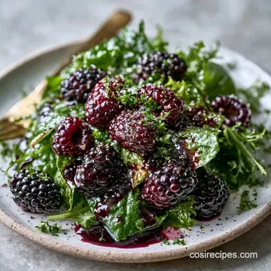 Blackberry Vinaigrette Salad: 15 Minutes