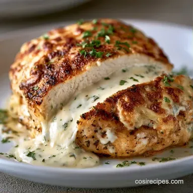 Boursin Stuffed Chicken for 4 Servings Recipe Card