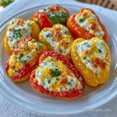 Boursin Stuffed Peppers in 22 Minutes Recipe Card