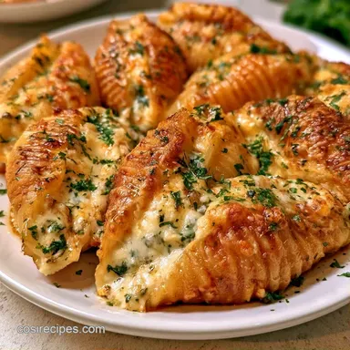 Boursin Stuffed Shells for 6 Servings Recipe Card