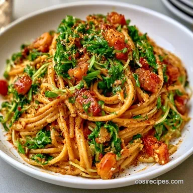 Brussels Sprouts Pasta in 25 Minutes Recipe Card