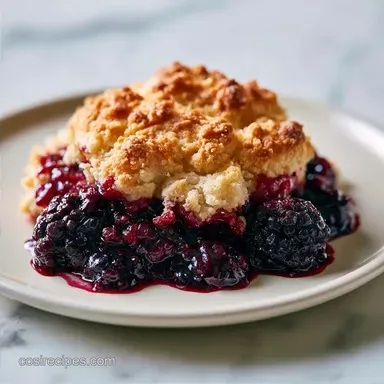 Easy Family-Size Blackberry Cobbler