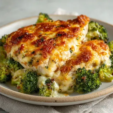 Cheesy Chicken Broccoli Bake for 6