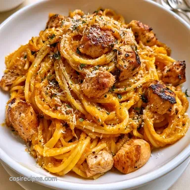 Chicken Butternut Squash Pasta for 6 Recipe Card