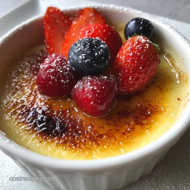 Classic Creme Brulee Recipe for 6 Servings