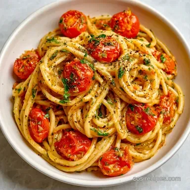 Creamy Boursin Tomato Pasta in 25 Minutes Recipe Card