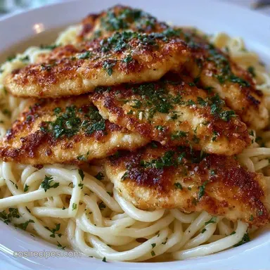 Creamy Chicken Breast Pasta in 30 Minutes Recipe Card