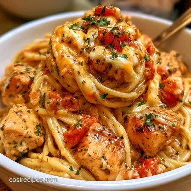 Chicken Spaghetti Pasta Recipe for 8