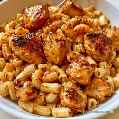 Creamy Garlicky Alfredo Ditalini Recipe Card