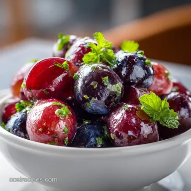 Grape Salad Recipe with Cream Cheese and Toasted Pecans Recipe Card