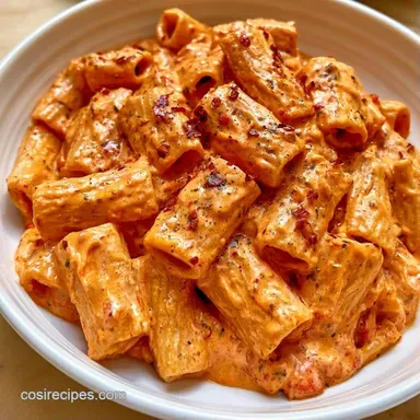 Creamy Tomato Fall Pasta in 25 Minutes Recipe Card