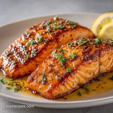Crispy Pan Fried Salmon for Two Recipe Card