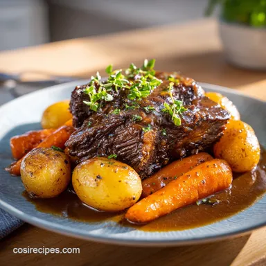 Dutch Oven Recipe with Pot Roast: One-Pot Recipe Card
