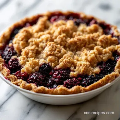 Blackberry Cobbler for 6 Servings Recipe Card