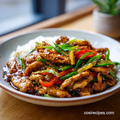 Hibachi Chicken Recipe at Home for 4 Servings Recipe Card