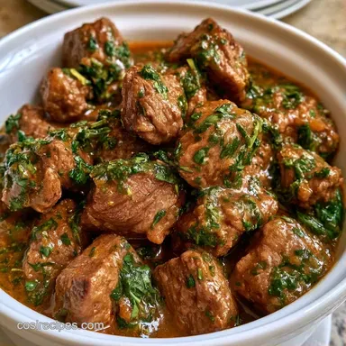 Ecuadorian Beef Stew for 6 Servings Recipe Card