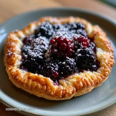 Fresh Blackberry Galette: Flaky Crust Recipe Card