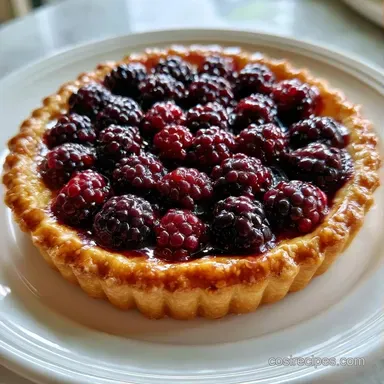 Blackberry Tart for 8 Servings Recipe Card
