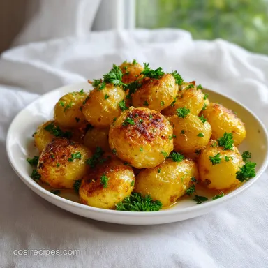 Crispy Garlic Butter Parmesan Potatoes